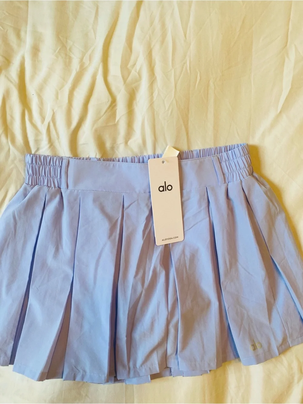 ALO Yoga : Rally Tennis Skirt . Size. M. Color Light Provence Blue